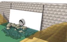 to reduce the effects. It is recommended that a clear-stone drainage layer be used in conjunction with a well-graded, free-draining, granular reinforced zone.