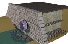 The placement of drains is based on the anticipated normal and high water levels.