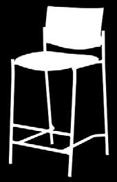 Chairs and Stools are meant for sitting only. Do not use as a ladder or step stool!