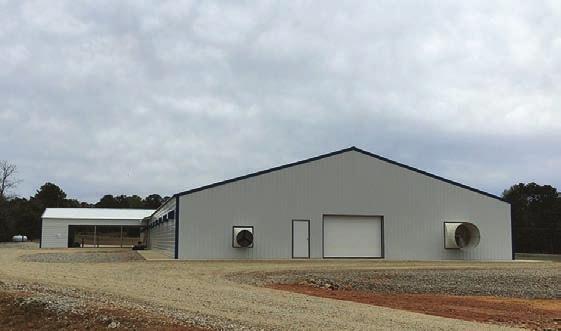 POULTRY SCIENCE FARM RELOCATION - PHASE I COLLEGE OF AGRICULTURE LBYD ENGINEERS J.A. LETT CONSTRUCTION COMPANY This biosecure poultry house will be utilized for Poultry Feed Conversion.