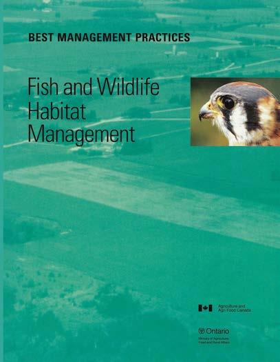 WETLANDS AND WILDLIFE PONDS INFOSHEET #22 MANAGEMENT 22 4. Wetlands and ponds wildlife management (continued) (See page 5.