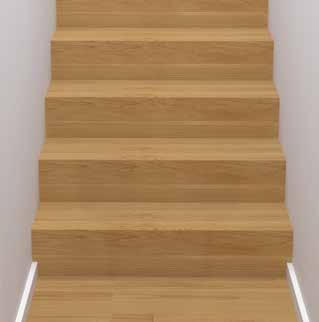 nosing angle creates a clean, modern stair aesthetic handcrafted from