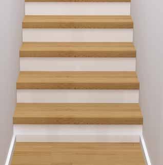 Figs. 3 Left-hand open staircases, stair nosing 2E LG Alu Stair nosing 2x edges Visual appearance like a traditional solid