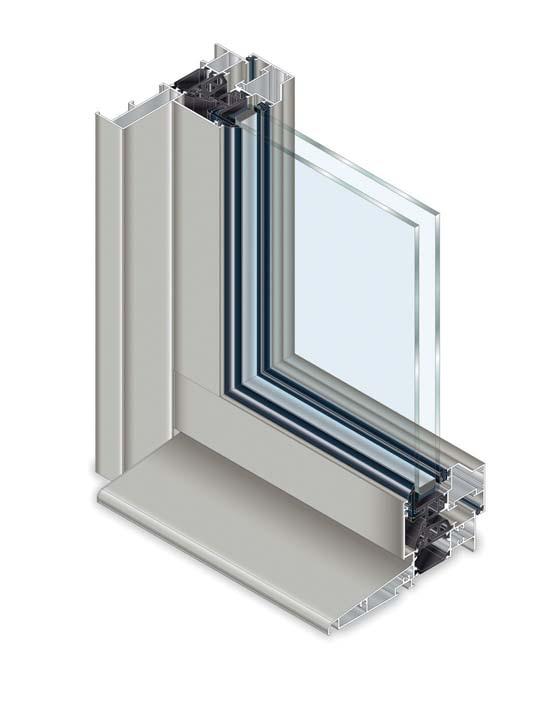 Espace Features This high-performance concealed opening window is perfectly suitable for the non-residential building market.
