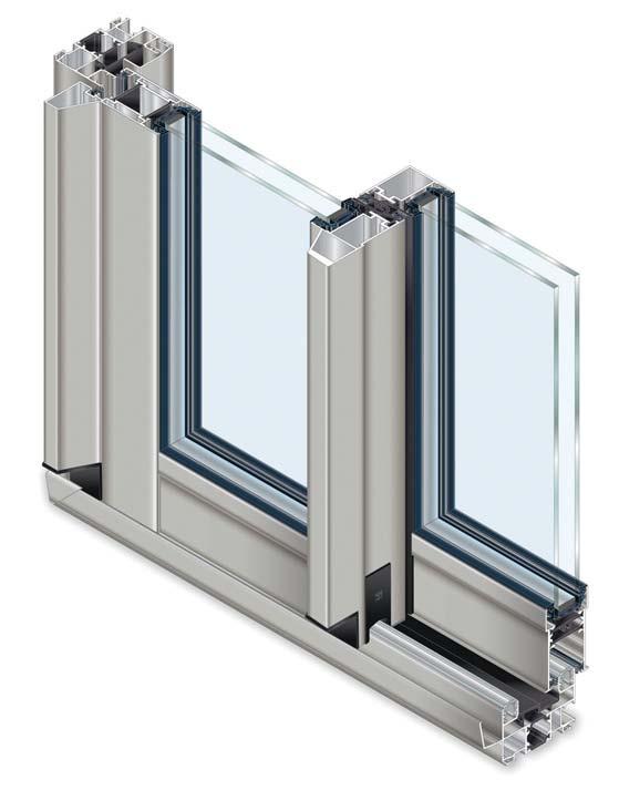 Galaxie 32 TH Features This high-performance sliding system is compatible with the 70TH doors and casement windows and meets the requirements of present-day architectural projects.