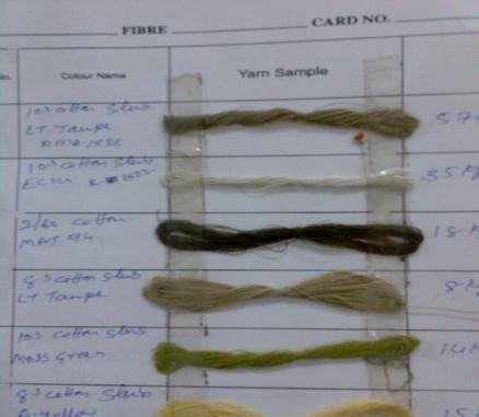 Improved yarn inventory storage system after advisory service Shade cards now produced for
