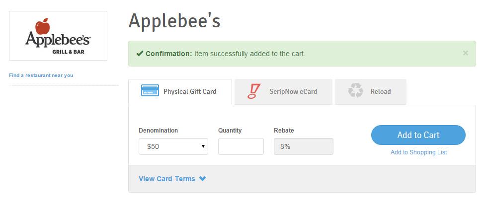 After you do this, the total cost will appear above the Add to Cart