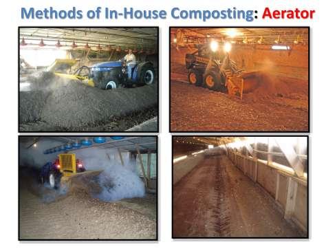 Using aeration equipment that has been specially designed for constructing windrows is, in my opinion, the preferred method of in-house composting.