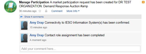 12. Appendix A: Using Online IESO to Authorize as a DRAP 23 You will receive an email confirmation with the subject IESO Notice Contact Update. This email confirms that these roles have been assigned.