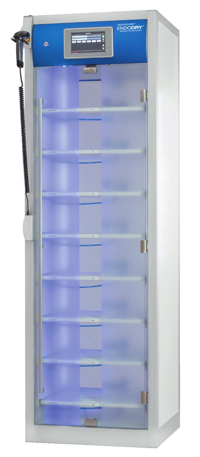 ENDODRY STORAGE & DRYING SYSTEM ENSURING MAXIMUM SAFETY MEDIVATORS ENDODRY Storage & Drying System sets a higher standard for endoscope drying and storage by ensuring your flexible endoscopes remain