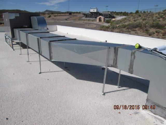 SCOPE OF WORK Photo # 4 Description: Seal any voids in ductwork, apply 2 coats of white