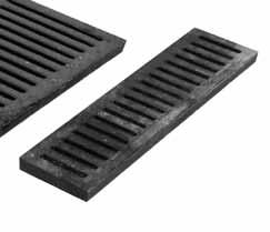 Heavy duty cast iron Slotted to allow water to drain through For use in pedestrian areas not rated for vehicle traffic Cast Iron Drain Grate [Bicycle Pattern] Sku Description Grate