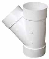 1 PVC fittings can be solvent welded to SDR 35 PIPE Y" Fitting 150374PVC 3" PVC Y" Fitting 3" 25 Pcs.