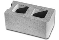 Bond Beam Block - A hollow unit with cross webs depressed sufficiently to permit the forming of a continuous channel for horizontal reinforcing steel and grout.