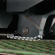 The wear plates are constructed of hardened steel (so strong that it s used on bulldozer blade tips).