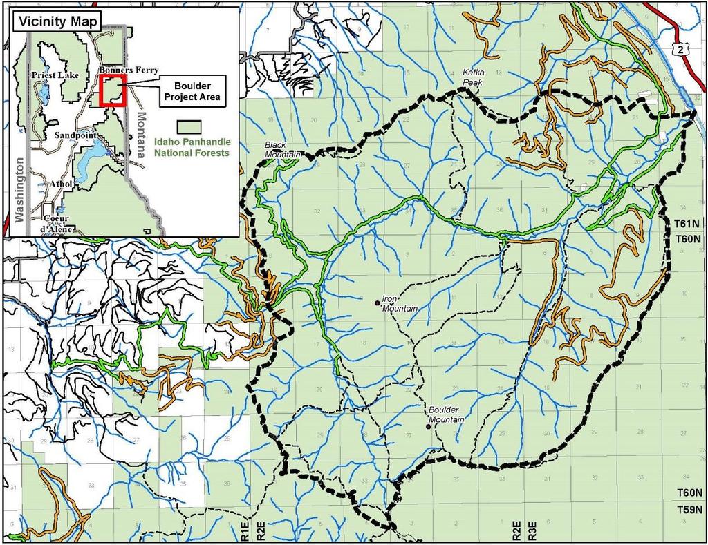 Boulder Creek Restoration Project Figure 1. Location of the Boulder Creek Restoration Project. Why are we proposing this project?