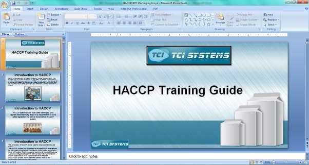 Step Five: Hazard Risk Management/HACCP Implementation