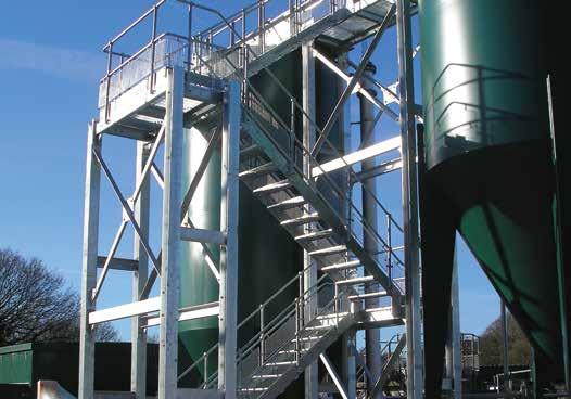 Staircases, Fire Escapes and Ladders Steelwork Staircases ranging from industrial galvanised finish, to architectural with a range of