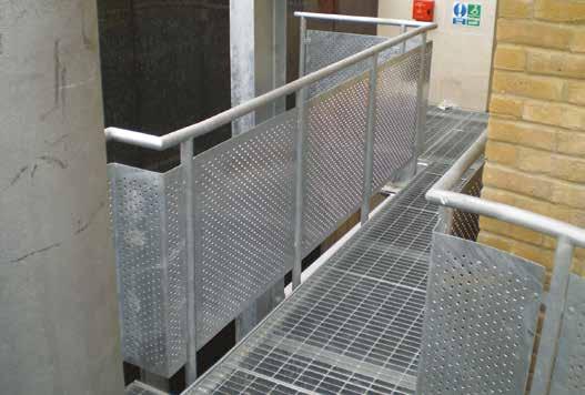 supplied with or without retractable tubular handholds Companion or ship type ladders are supplied with handrails on both sides Materials mild steel,