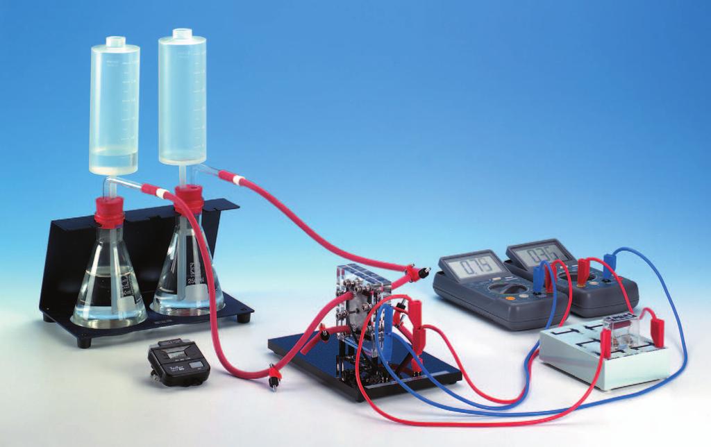 LEP Characteristic and efficiency of PEM fuel cell and PEM electrolyser Measure the voltage U and the current I during electrolysis. Measure the room temperature and the ambient pressure p amb.