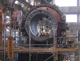 The pump-turbine is a world top class high head and large capacity machine, with the maximum pumping head of 703 m and turbine output of 306 MW.