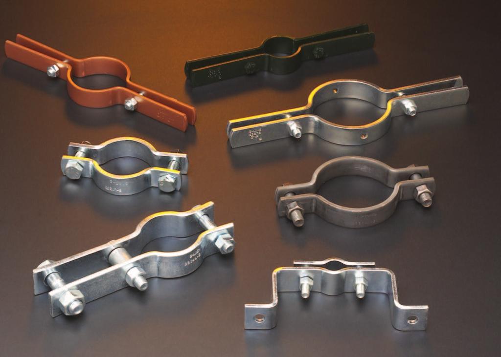 Pipe clamps offered in this section are designed for support and attachment of pipe to structural members. wide range of pipe clamps are available for various applications.