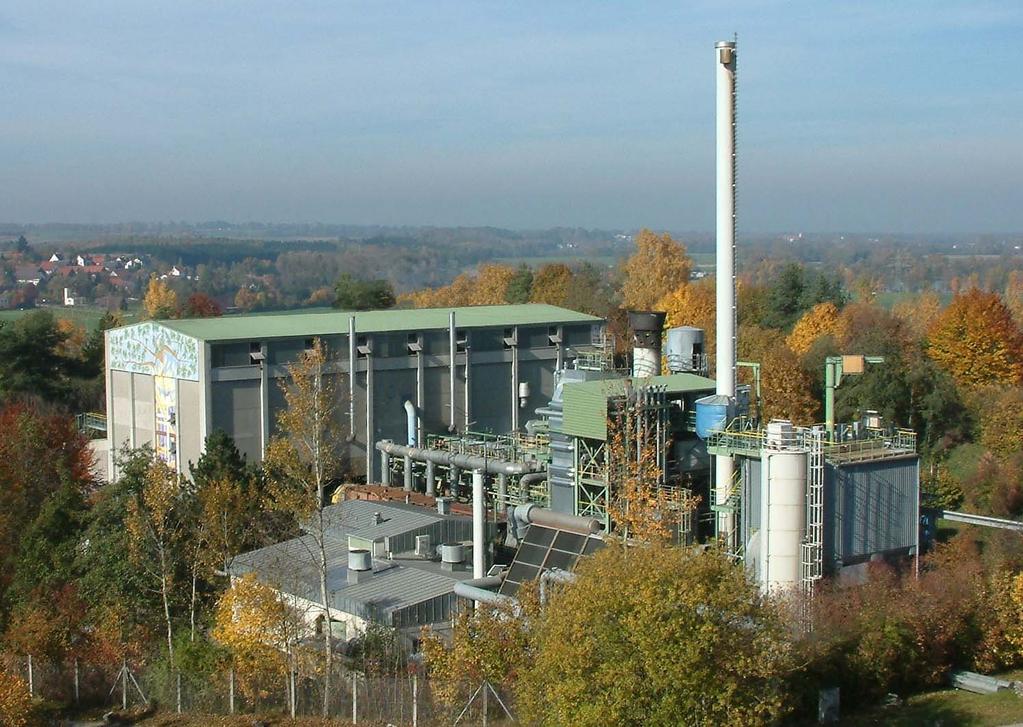 70 t/d industrial waste pyrolysis plant Burgau/Günzburg (operated 1982 2015) Source: Kreisabfallverband