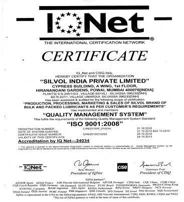 Certificates ISO 9001:2008 FDA License We work in a quality conscience environment and has been certified ISO