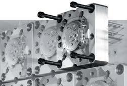 with special stack technology Ejector plate cut-outs milled out of solid steel Efficient cooling in