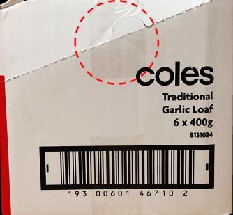 Coles 5 Supply Chain considerations 3. Perforations Consider the location of each perforation to avoid cutting through barcodes and other critical product/vendor information.