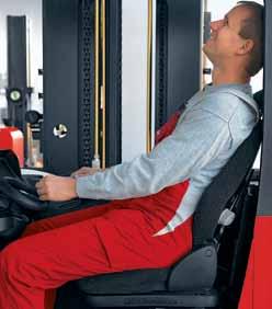 Seat: Hydraulically damped seat with lumbar support.