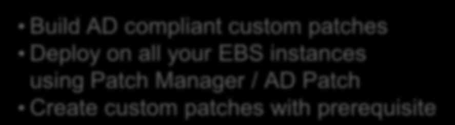 your EBS instances using Patch Manager / AD Patch Create