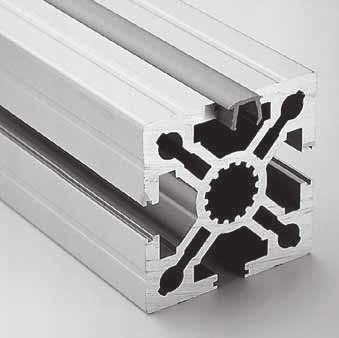 Filler strips / s PVC filler strips The PVC filler strip can be clipped into the 8 mm longitudinal slot on any extrusion after assembly and is available in grey or black.