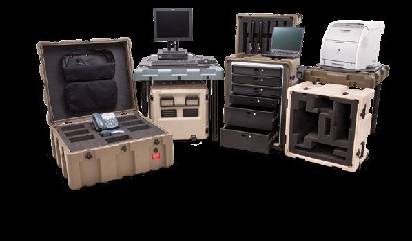 Loadmaster cases are ideal for use on 463L military pallets.