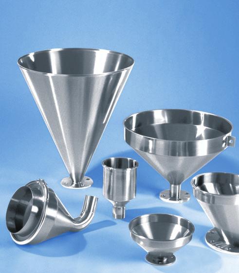 Versatile and well-established Müller conical hoppers.