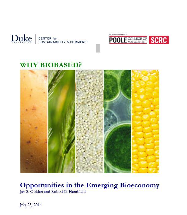 Study: Why Biobased? Overview of Existing Literature on the Economics of Biobased Products Sponsored by USDA BioPreferred Program Primary authors: Dr.