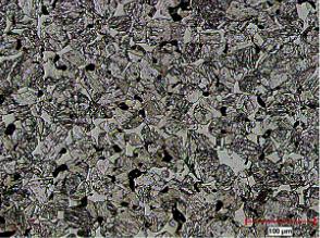 the material. When this alloy is sintered in 90% hydrogen and 10% nitrogen, the level of marteniste in the microstructure is increased and the properties respond accordingly (Table VI).