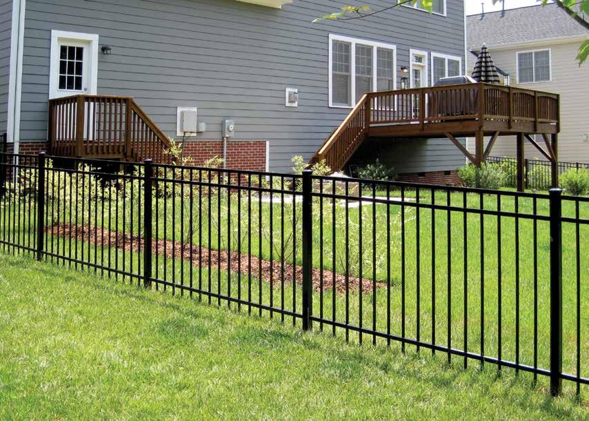 YOUR HOME IS A SAFE HAVEN and Echelon residential ornamental aluminum fence not only provides safety and security, but also adds both value and beauty to your investment.