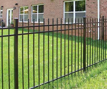 CLASSIC Timeless & Elegant Extended pickets that culminate to an arrow-pointed spear capture the look of old style wrought iron fencing.