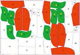 The parts to be removed are highlighted in colors so they can be easily identified and allocated to the correct order.