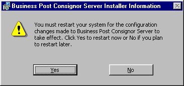 however, on some systems, you may have to restart your computer before you can start Consignor: Once you have rebooted, you can launch the Consignor application by