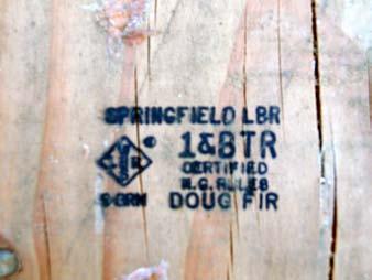 machine stress-rated or machine evaluated lumber, shall be identified by the grade mark of