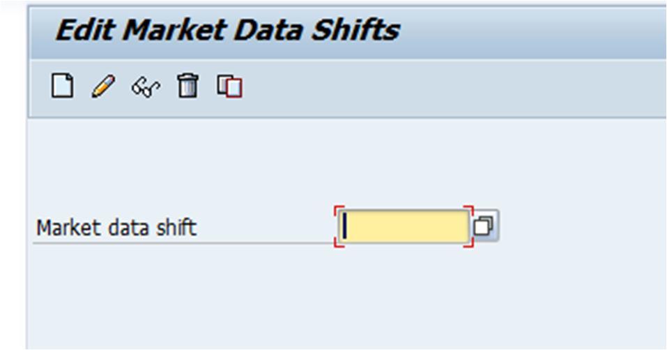 Manual changes are generally not necessary here. To call the report, use transaction /TCIP/SCENARIO_4. Fig. 29: Check/Comment on Shift Rules 6.1.2 Maintain Market Data Shifts 6.1.2.1 Introduction This function enables you to generate rules for market data shifts.