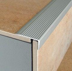 PROTECT Stair nosing profile for retrofitting PROTECT stair nosing profiles make every edge attractive and safe to walk on.