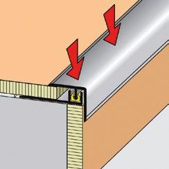 CLIPPER Step Stair nosing profile with a click system CLIPPER Step is the stair nosing profile for screwless fastening of