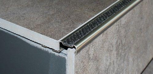 Stainless steel Insert width: 13 mm Installation heights: 4.