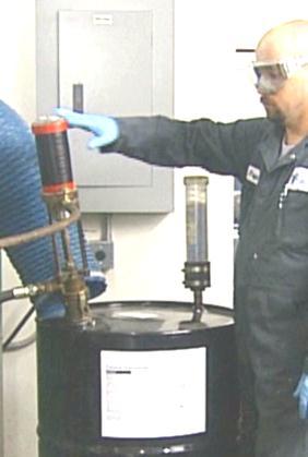 Procedures for Chemical If transferring SPF chemicals from a drum to another container, clean and dry the drum pump before and after filling the container Transfer Follow legal