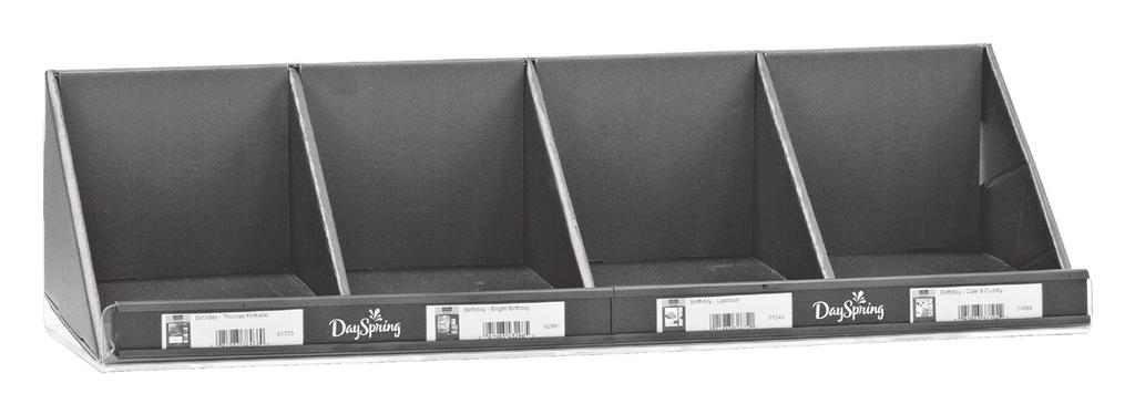 for a single tray. 9.5 lbs. for a carton of 6 trays. 112890 PLEASE NOTE: Clear acrylic shelf ships separately.