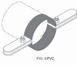 Revision 9/1/2006 Fig. 6 - Riser Clamp Fig. 6F - Felt Lined Riser Clamp Fig. 6PVC - PVC Coated Riser Clamp Size Range (Fig. 6) 1/2" thru 20" pipe (Fig. 6F) 1/2" thru 2 1 2" copper tubing (Fig.