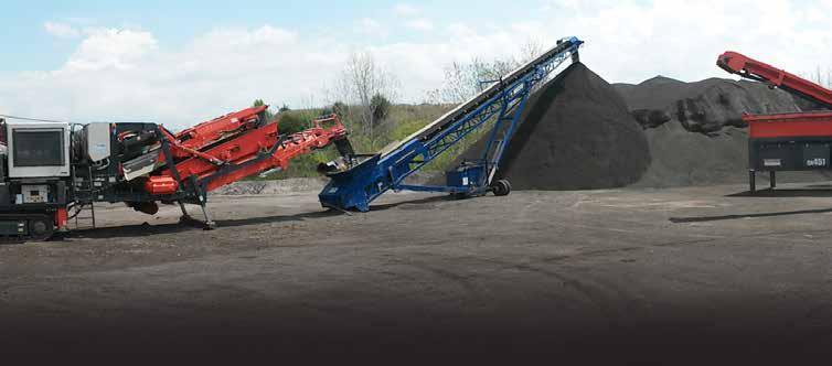 EDGE TRACKED CONVEYOR Edge tracked stockpiler/-tracked conveyor series ensures the operator maximizes the processing of materials by keeping screens, crushers or shredders operating at maximum